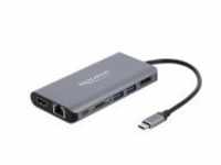 Delock USB Type-C Dockingstation 4K HDMI/DP/USB 3.0/SD/LAN/PD 3.0 Digital/Daten