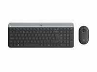 Logitech Slim Wireless Combo MK470 Tastatur-und-Maus-Set kabellos 2,4 GHz
