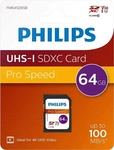 Philips FM64SD65B/00, Philips SDXC Card 64 GB Class 10 UHS-I U3 V30 A1 Extended