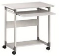 Durable PC Workstation System Computer Trolley 75FH mobil rechteckig Grau Basis