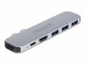 Delock Dockingstation f&uuml;r MacBook Dual HDMI 4K PD Hub Lade-/Dockingstation (87753)