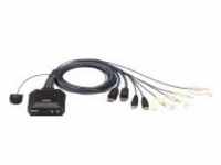 ATEN 2-Port USB DisplayPort Cable KVM Switch KVM-Umschalter (CS22DP)