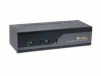 InLine KVM Desktop Switch 4-fach Dual Monitor HDMI 4K USB 3.0 Audio (62654I)