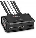 Lindy USB DisplayPort 3,5 mm Kopfh&ouml;rer 3.5mm mic A 4K Ultra HD 4096 x 2160 Pixel UHD