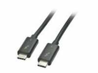Lindy Thunderbolt-Kabel USB-C M bis M 2 m umkehrbare Stecker 4K Unterstützung