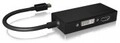 ICY BOX IB-AC1032 DisplayPort->HDMI bk| 3-in-1 Mini DisplayPort? zu HDMI