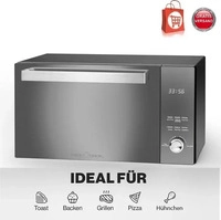 Clatronic 501204, Clatronic ProfiCook PC-MWG 1204 Mikrowellenofen mit Grill 23 Liter