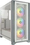 Corsair CC-9011205-WW, Corsair iCUE 4000X RGB Tempered Glass Mid-Tower White Tower