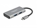 Delock USB 3.1 Hub 4 Port USB-C zu 2x USB-A Digital/Daten (63260)