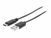Manhattan USB-Kabel USB-C M bis USB Typ A M 3.1 Gen1 3 m geformt Schwarz (354981)