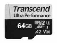Transcend 64 GB microSD w/adapter UHS-I U3 A2 DDR200 Micro SD 64 GB (TS64GUSD340S)