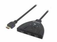 Manhattan 4K 3-Port HDMI Switch Video/Audio-Schalter 3 x Desktop (207874)