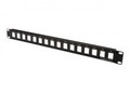 DIGITUS Professional Patch Panel Schwarz RAL 9005 1U 19 " 16 Ports (DN-91400)