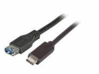 EFB Elektronik USB3.2 Gen 1 Superspeed Kabel Type A/F -C/M 3A 5Gbit 0.2m USB 3.2
