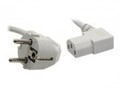 InLine Stromkabel Stromversorgung M bis IEC-Anschluss 1.8 m 90&deg; Stecker Grau