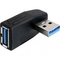 Delock USB-Adapter USB 3.0 M bis W 90&deg; Stecker Schwarz (65341)