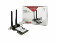 Inter-Tech DMG-33 Wi-Fi 5 PCIe Ad.-1300M| 88888153 Router WLAN 1,3 Gbps (88888153)