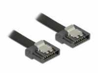 Delock FLEXI SATA-Kabel Serial ATA 150/300/600 SATA W bis W 10 cm eingerastet Schwarz