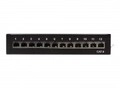 LogiLink Patch Panel geeignet f&uuml;r Wandmontage RJ-45 X 12 Schwarz RAL 9005 (NP0017)