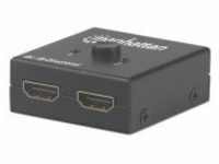 Manhattan 4K bi-direktionaler HDMI-Splitter/Switch 2-Port 4K30Hz manuelle Auswahl
