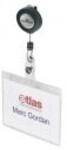 Durable Namensschild f&uuml;r 60 x 90 mm durchsichtig Packung mit 10 NAMENSSCHILD MIT