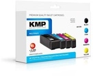 KMP MULTIPACK H117V 4er-Pack Hohe Ergiebigkeit Schwarz Gelb Cyan Magenta