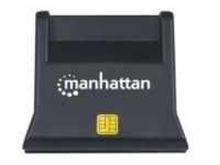 Manhattan USB-/SIM-Kartenlesegeraet mit Standfuss USB-Smartcard USB 2.0