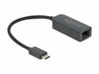 Delock Adapter USB Type-C Stecker zu 2.5 Gigabit LAN kompakt Netzwerkkarte Ethernet
