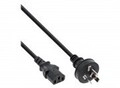 InLine Stromkabel AS/NZS 3112 S bis IEC 60320 C13 50 cm Schwarz China (16650F)