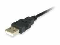equip Adapterkabel USB St -> Parallel 1.5M schwarz Poly Digital/Daten 1,5 m 25-polig