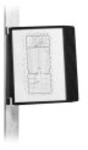 Durable VARIO WALL Displaytafelsystem geeignet f&uuml;r Wandmontage 10 F&auml;cher A4 Schwarz