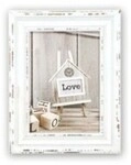 Zep Rivoli white Einzelbilderrahmen Holz Wei&szlig; Tisch Wand 13 x 18 cm Rechteckig