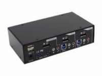 InLine KVM-/Audio-/USB-Switch 2 x KVM/Audio/USB 1 lokaler Benutzer Desktop (63622I)