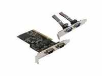 InLine Multi I/O Controller Card Serieller Adapter PCI RS-232 4 Anschlüsse...