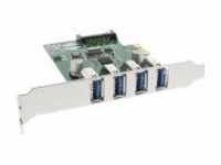 InLine USB-Adapter PCIe 2.0 Low-Profile USB 3.0 x 4 (76661C)