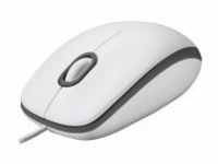 Logitech Mouse M100 WHITE EMEA Maus (910-006764)