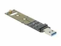 Delock Speicher-Controller M.2 NVMe Card 10 Gbit/s USB 3.1 Gen 2 PCIe SSD 2 JMicron