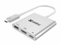 SANDBERG USB-C Mini Dock HDMI+USB Docking Station USB HDMI (136-00)