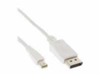 InLine DisplayPort-Kabel Mini DisplayPort S bis S 2 m weiß (17132)