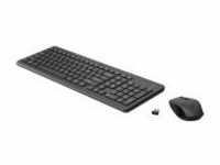 HP 330 Tastatur-und-Maus-Set kabellos 2,4 GHz Deutsch Schwarz für OMEN 25L by 30L 15