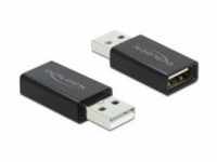 Delock USB 2.0 Adapter Typ-A Stecker zu Buchse Datenblocker Digital/Daten (66529)