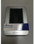 MEDIARANGE Aufbewahrungsbox Silber Rechteckig Aluminium Kunststoff Einfarbig