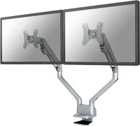Neomounts FPMA-D750DSILVER, Neomounts Tischhalterung f&uuml;r 2 LCD-Displays Silber