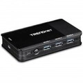 TRENDnet 4-Port Sharing Switch 4 PC/1 User USB 3.1 3.0 (TK-U404)