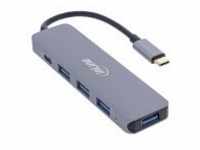 InLine Hub 4 x USB 3.2 Gen 1 + 1 x USB-C Spannungsversorgung Desktop (33271L)