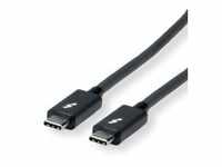 ROLINE USB-Kabel USB-C M umkehrbar bis M USB 3.1 / Thunderbolt 3 / DisplayPort...