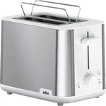 Braun 0X23010033, Braun PurShine HT 1510 WH Toaster 2 Scheibe 2 Steckplatz Stainless
