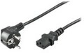 Wentronic goobay NK 101 S Stromkabel CEE 7/7 M gewinkelt bis IEC 60320 C13 gerade