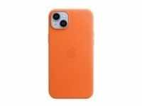 Apple Hintere Abdeckung für Mobiltelefon kompatibel mit MagSafe Leder orange iPhone