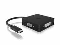 ICY BOX Adapter 4in1 Video USB-C -> VGA/HDMI/DVI-D Digital/Daten